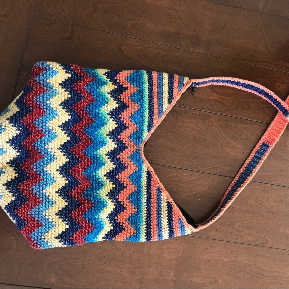 Boho‎ Hippie Bucket Bag Purse Colorful